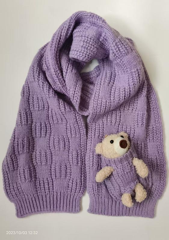 Lawendowy sweter kardigan oversize gruby splot
